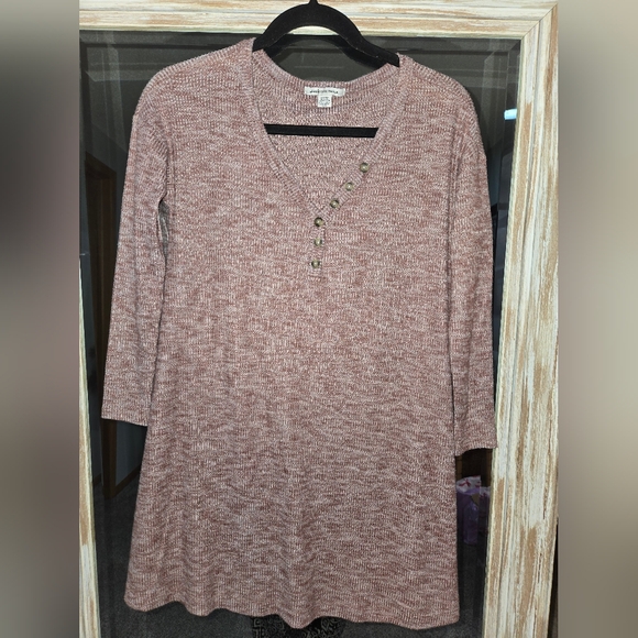 American Eagle Outfitters Dresses & Skirts - American Eagle Outfitters Long Sleeve Knit Tunic Dress in Pink